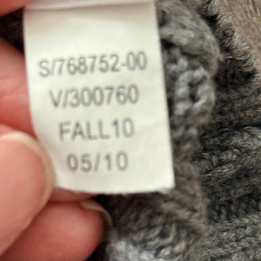 Gap Mens Gray Mock Neck Button Front Cardigan Sweater Cargo Pockets 768752-00 M - Picture 7 of 7
